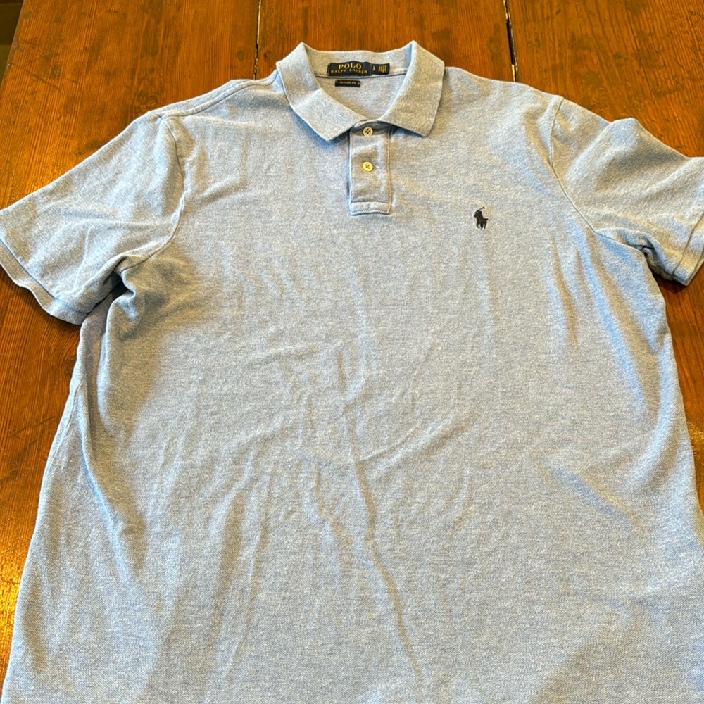 Polo Ralph Lauren blue knit shirt